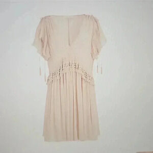 SECRET MISSION CHER TASSEL CAMILLE  DRESS SIZE M